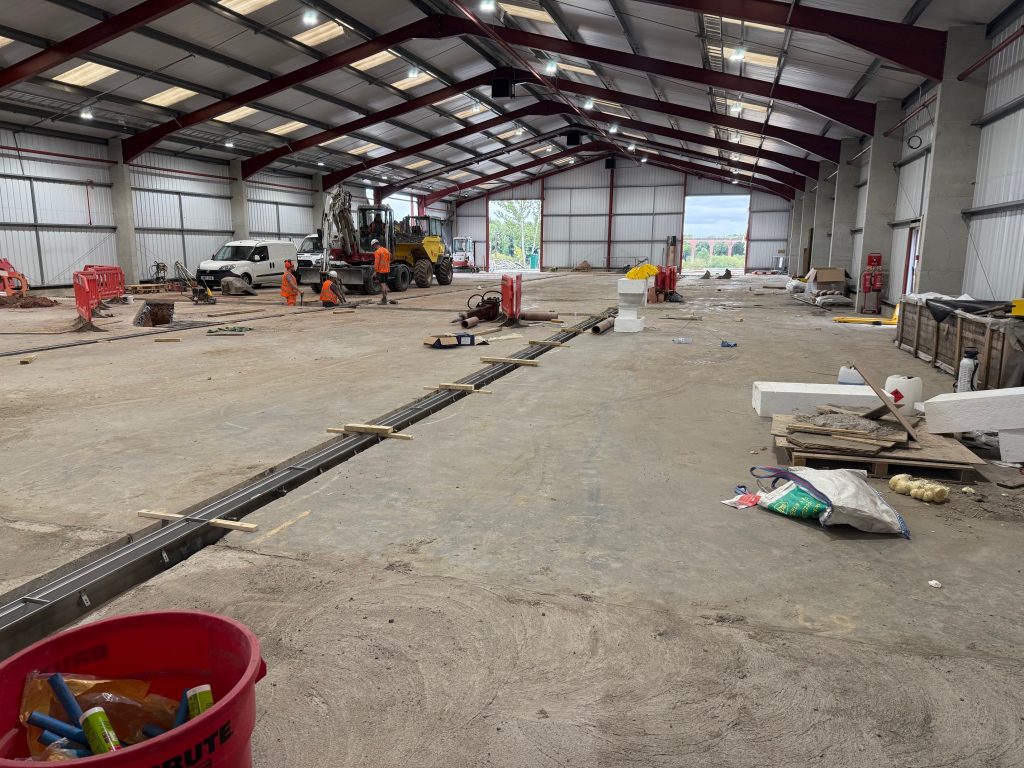New drainage channels set out across the production area