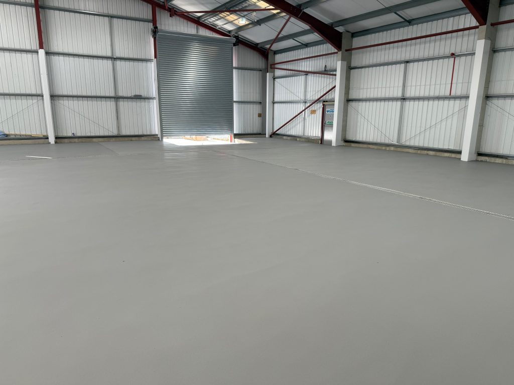 Finished drinks production hall with Pumadur HF floor