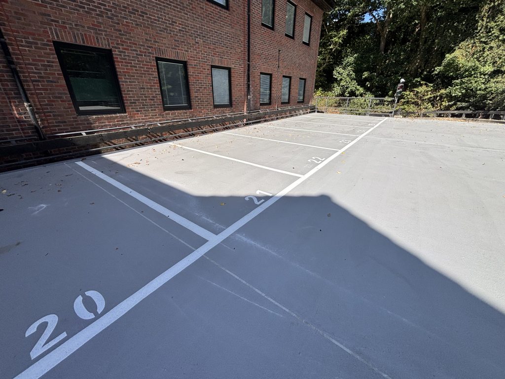 Finished Deckmaster System R parking bay