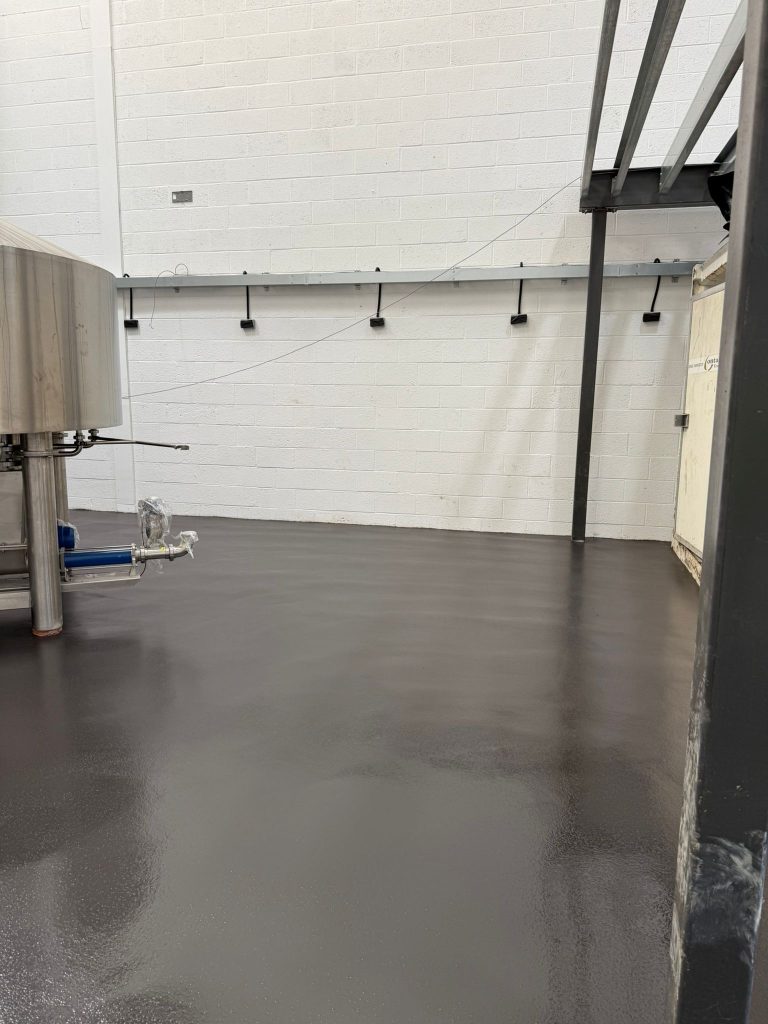Pumadur RT floor in the corner of the brewery